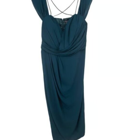 City Chic Entwine Formal Maxi Emerald Green - Picture 2 of 5